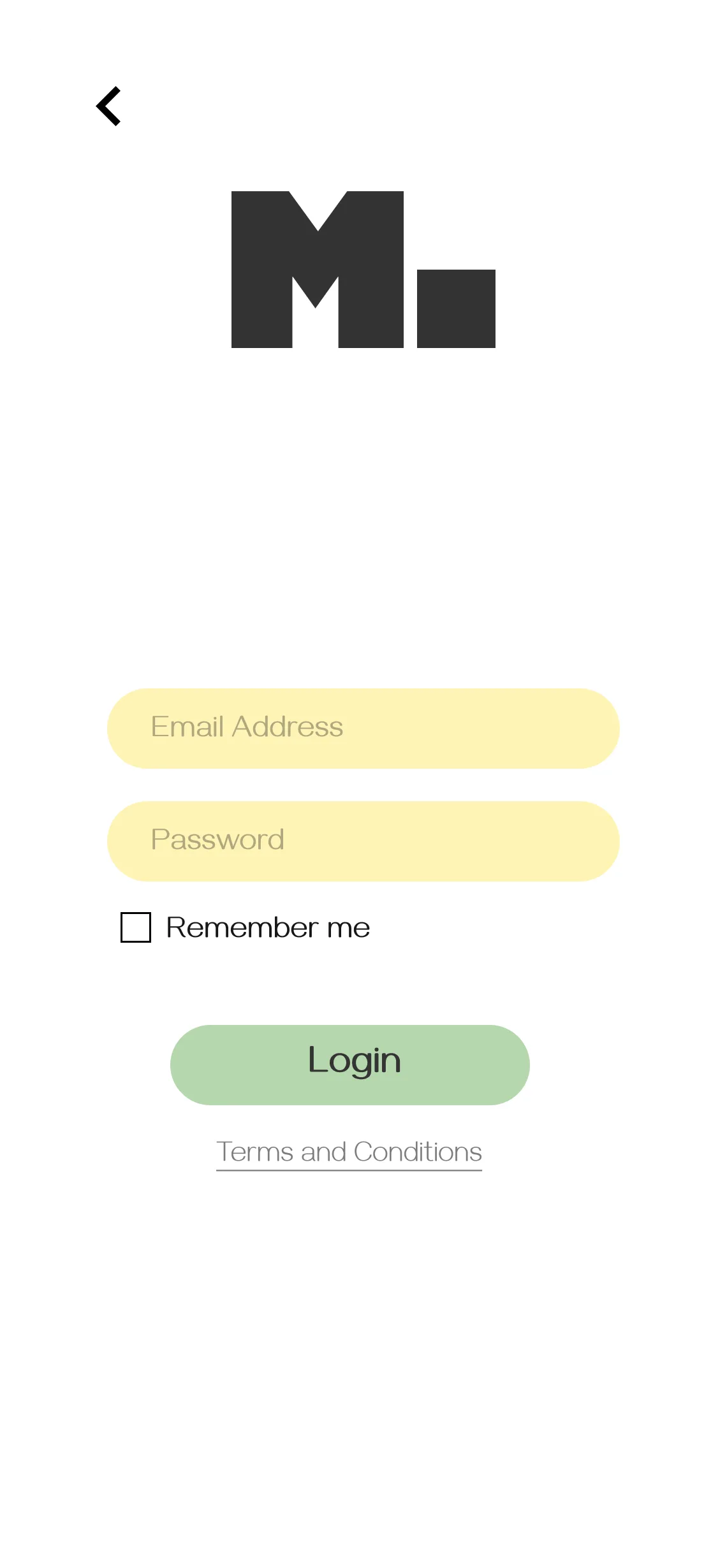MOVR Login screen