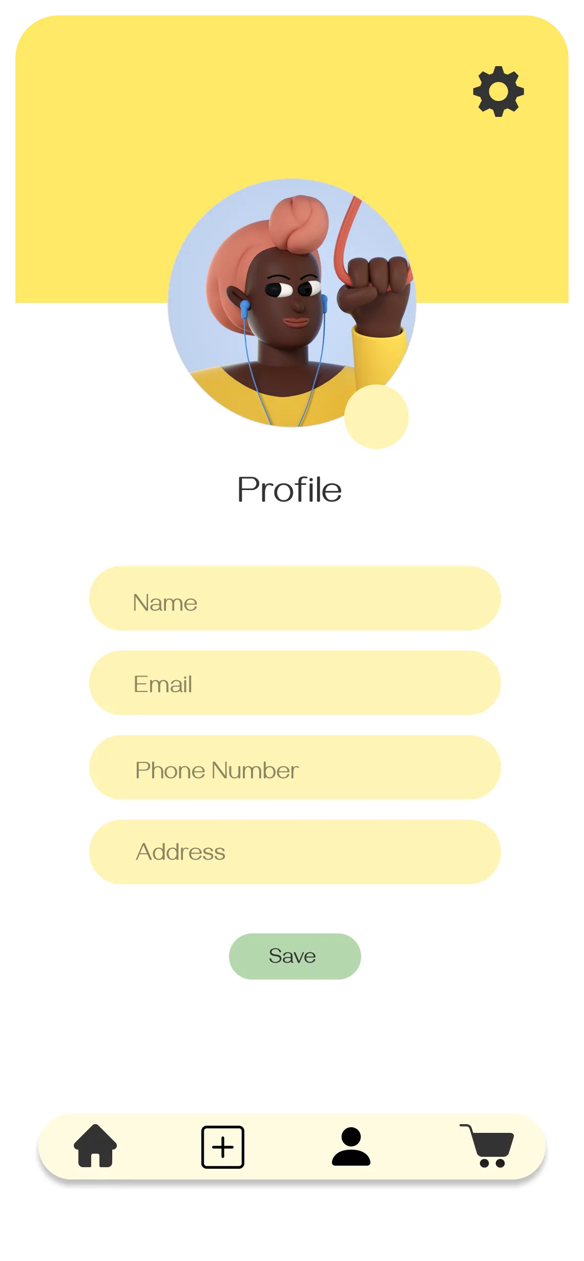 MOVR Profile screen